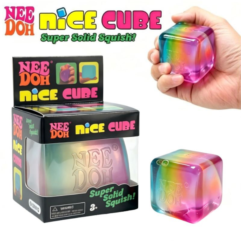 Schylling NeeDoh Rainbow Cube  - Fidget Cube Original avaliação e preço