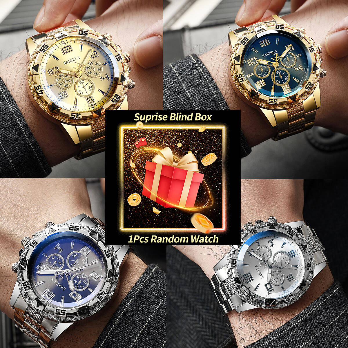 1pc surpresa mistério relógio  - Mystery Box Blind Bag avaliação e preço